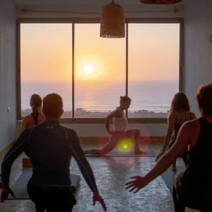 Blue Mind Morocco yoga deck in Tamraght