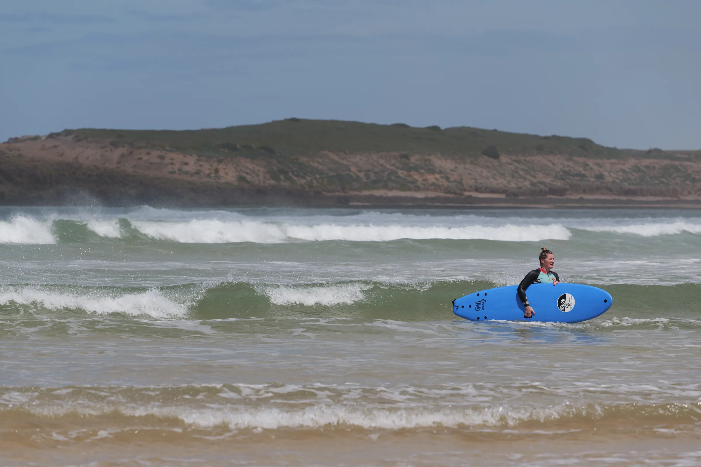 Surf a Oualidia nella laguna