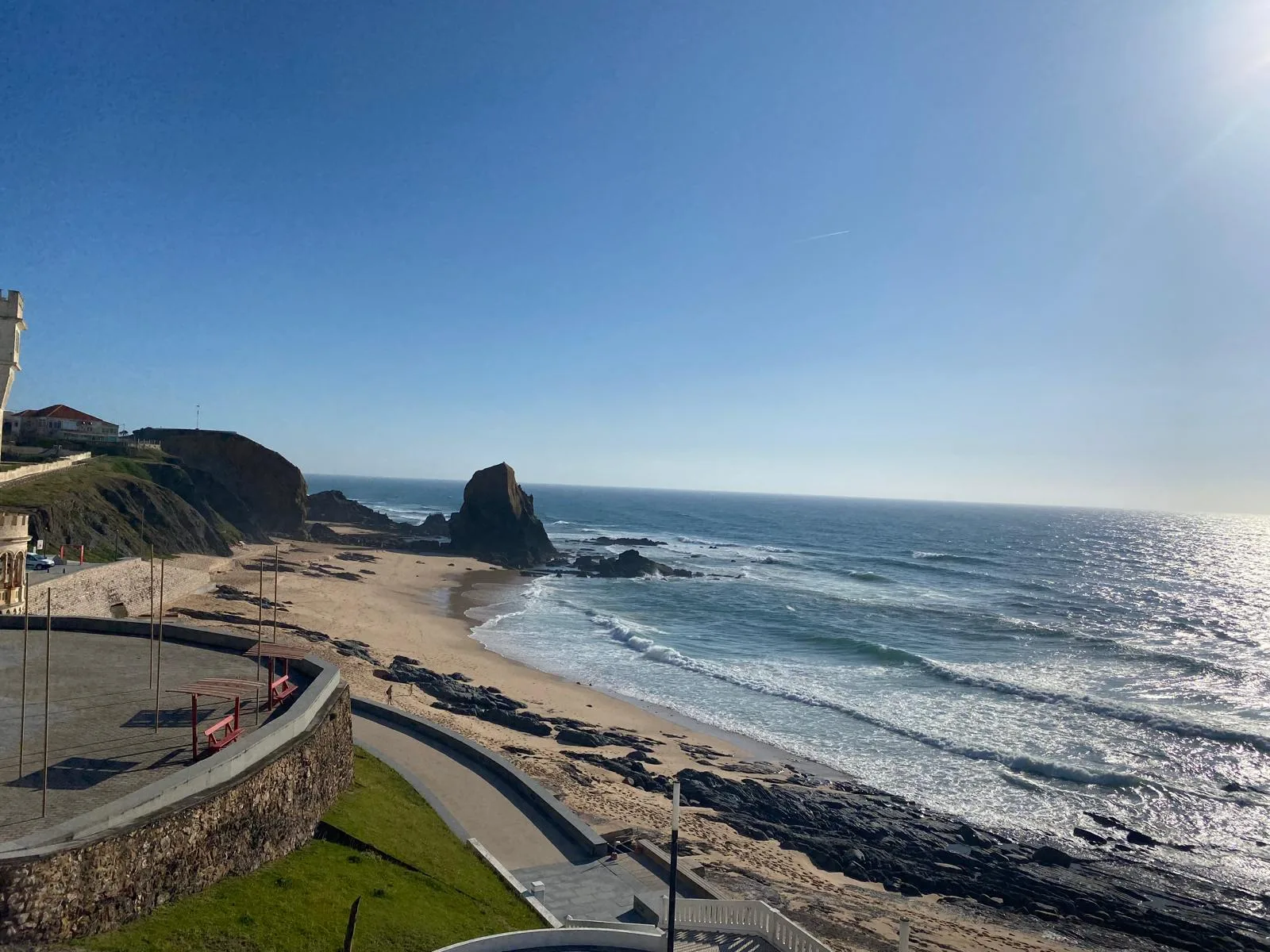 Küste von Santa Cruz an der Silver Coast in Portugal